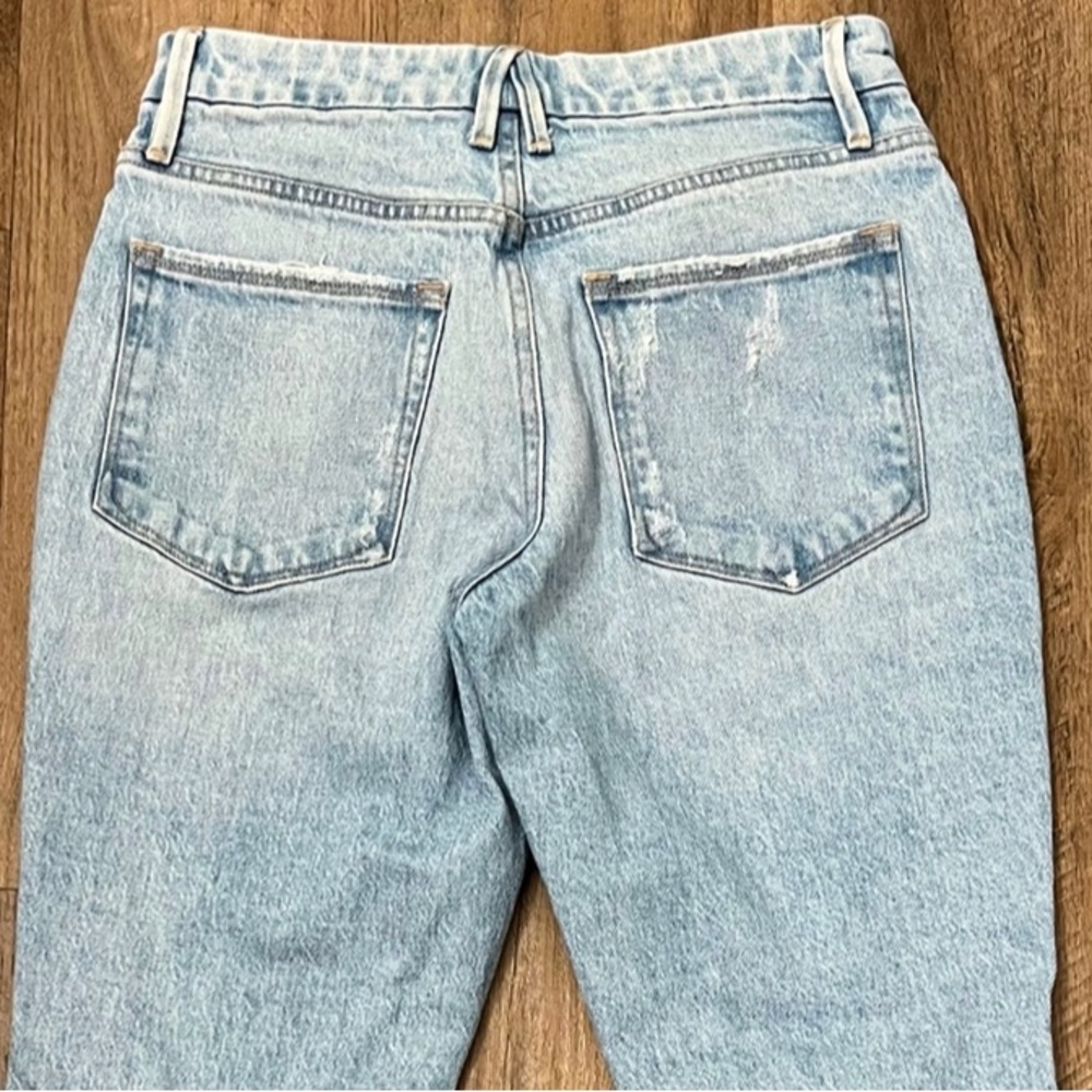 GOOD AMERICAN Good Girlfriend Distressed Jeans‎ In Blue 637 - Picture 8 of 11
